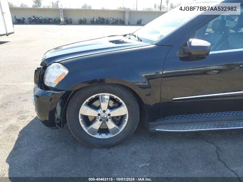 2010 Mercedes-Benz Gl 450 4Matic VIN: 4JGBF7BB7AA532982 Lot: 40462115