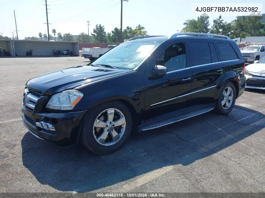 2010 Mercedes-Benz Gl 450 4Matic VIN: 4JGBF7BB7AA532982 Lot: 40462115