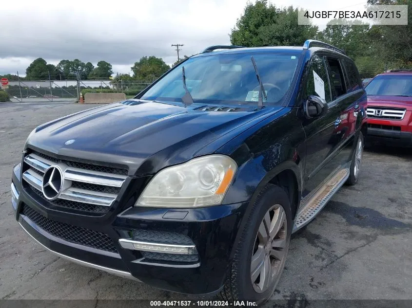 2010 Mercedes-Benz Gl 450 4Matic VIN: 4JGBF7BE3AA617215 Lot: 40471537