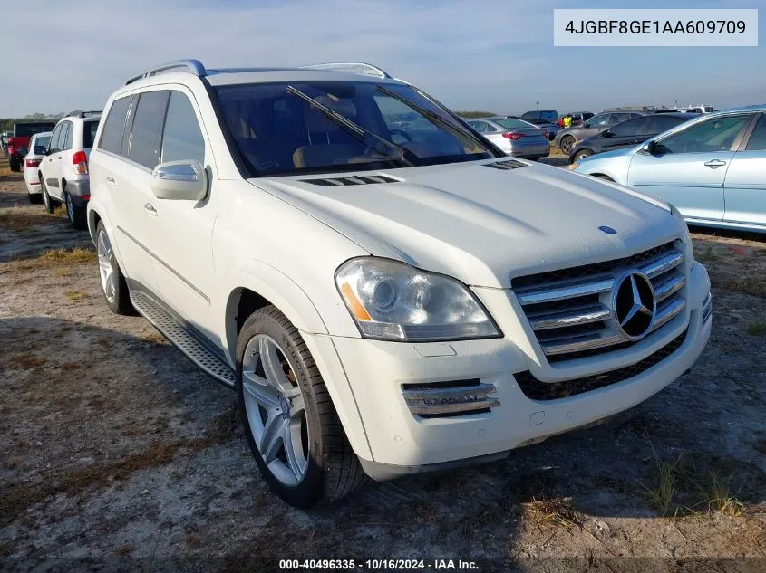 2010 Mercedes-Benz Gl 550 4Matic VIN: 4JGBF8GE1AA609709 Lot: 40496335