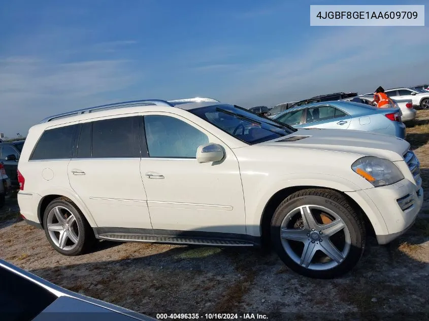 2010 Mercedes-Benz Gl 550 4Matic VIN: 4JGBF8GE1AA609709 Lot: 40496335