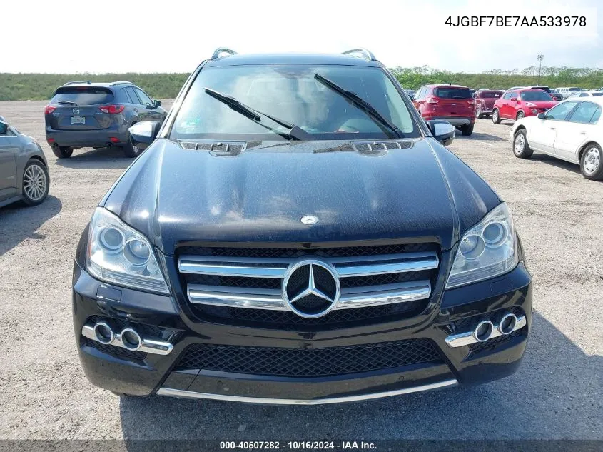 2010 Mercedes-Benz Gl 450 4Matic VIN: 4JGBF7BE7AA533978 Lot: 40507282