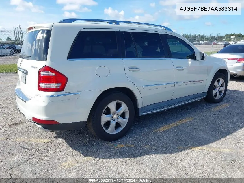 2010 Mercedes-Benz Gl 450 4Matic VIN: 4JGBF7BE9AA583314 Lot: 40592511