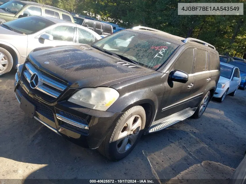 2010 Mercedes-Benz Gl 450 4Matic VIN: 4JGBF7BE1AA543549 Lot: 40625572