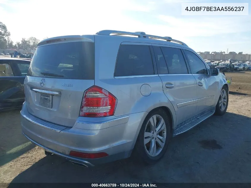 2010 Mercedes-Benz Gl 450 4Matic VIN: 4JGBF7BE3AA556237 Lot: 40663759