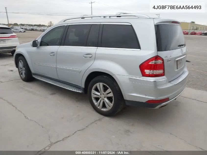 2010 Mercedes-Benz Gl 450 4Matic VIN: 4JGBF7BE6AA564493 Lot: 40800331