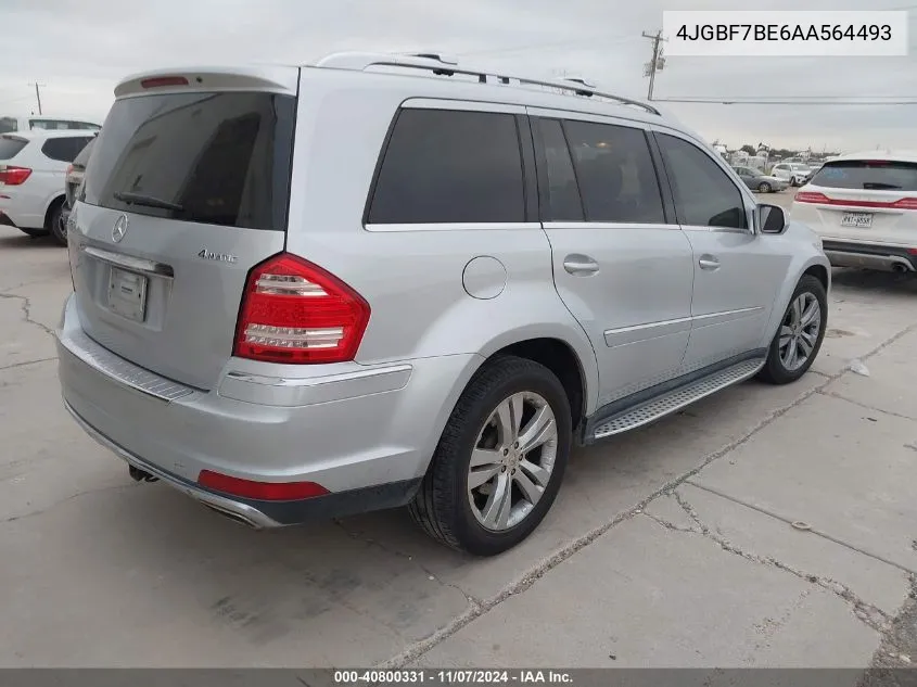 2010 Mercedes-Benz Gl 450 4Matic VIN: 4JGBF7BE6AA564493 Lot: 40800331