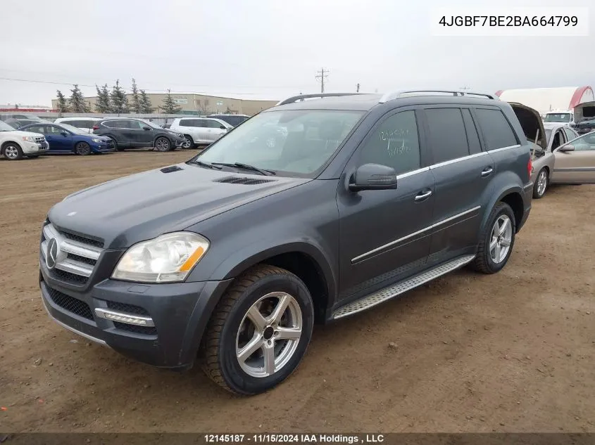 2011 Mercedes-Benz Gl-Class VIN: 4JGBF7BE2BA664799 Lot: 12145187