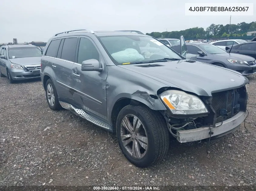 2011 Mercedes-Benz Gl 450 4Matic VIN: 4JGBF7BE8BA625067 Lot: 39822640