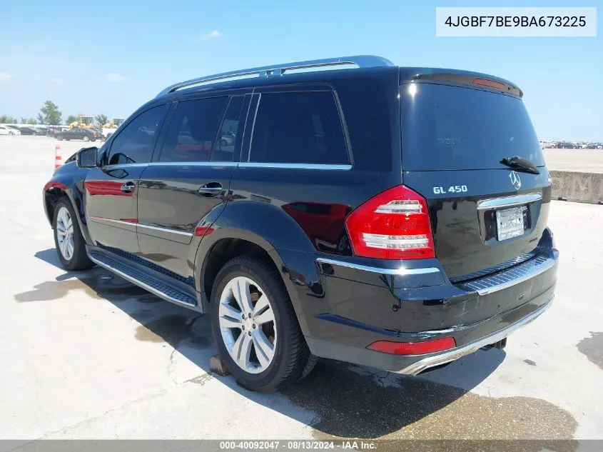 2011 Mercedes-Benz Gl 450 4Matic VIN: 4JGBF7BE9BA673225 Lot: 40092047