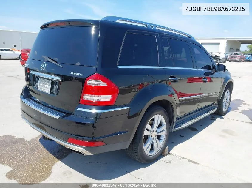 2011 Mercedes-Benz Gl 450 4Matic VIN: 4JGBF7BE9BA673225 Lot: 40092047