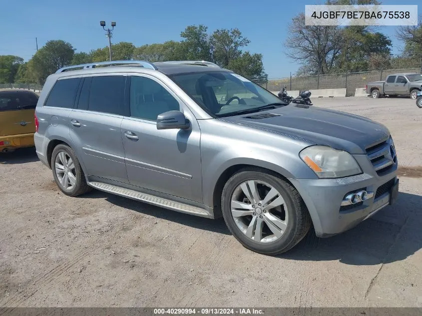 2011 Mercedes-Benz Gl 450 4Matic VIN: 4JGBF7BE7BA675538 Lot: 40290994