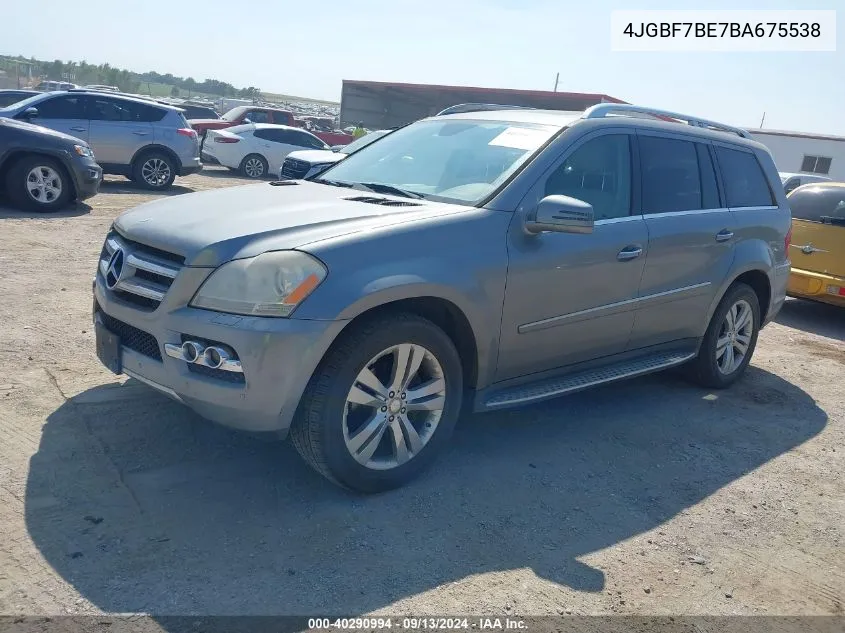 4JGBF7BE7BA675538 2011 Mercedes-Benz Gl 450 4Matic