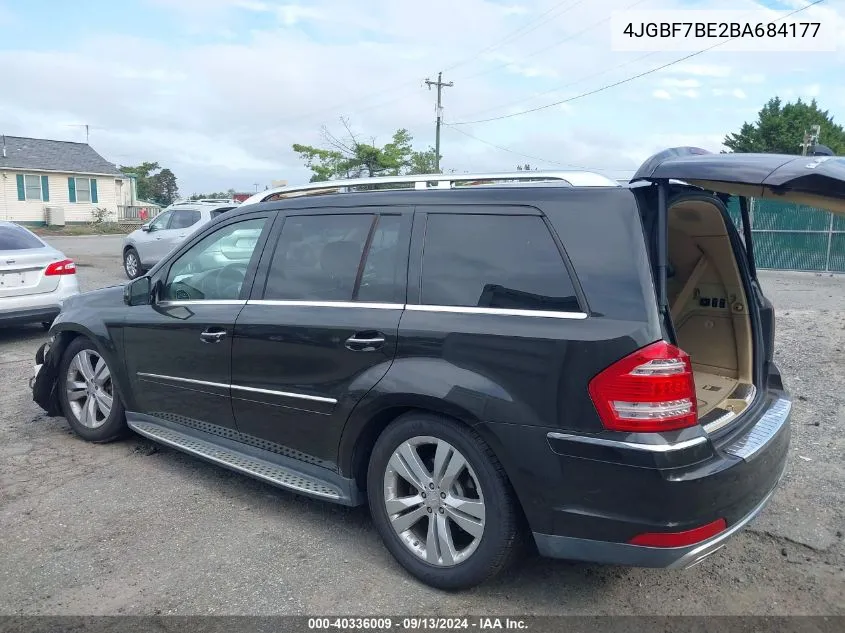 2011 Mercedes-Benz Gl 450 4Matic VIN: 4JGBF7BE2BA684177 Lot: 40336009