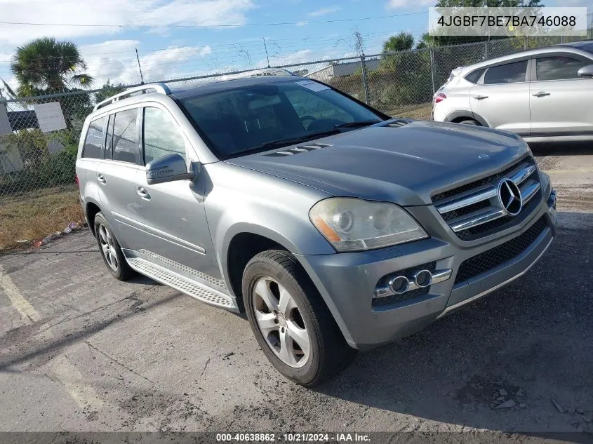 2011 Mercedes-Benz Gl 450 4Matic VIN: 4JGBF7BE7BA746088 Lot: 40638862