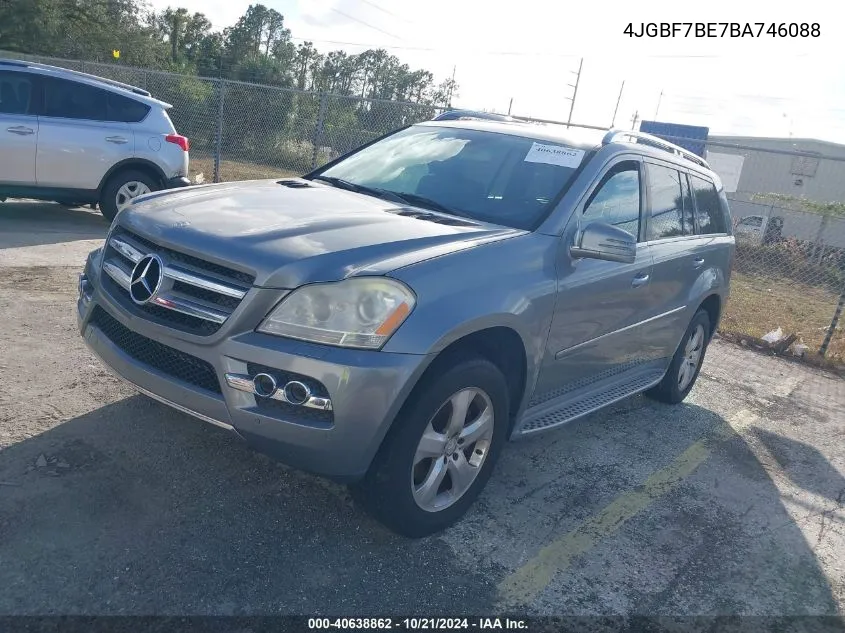 2011 Mercedes-Benz Gl 450 4Matic VIN: 4JGBF7BE7BA746088 Lot: 40638862