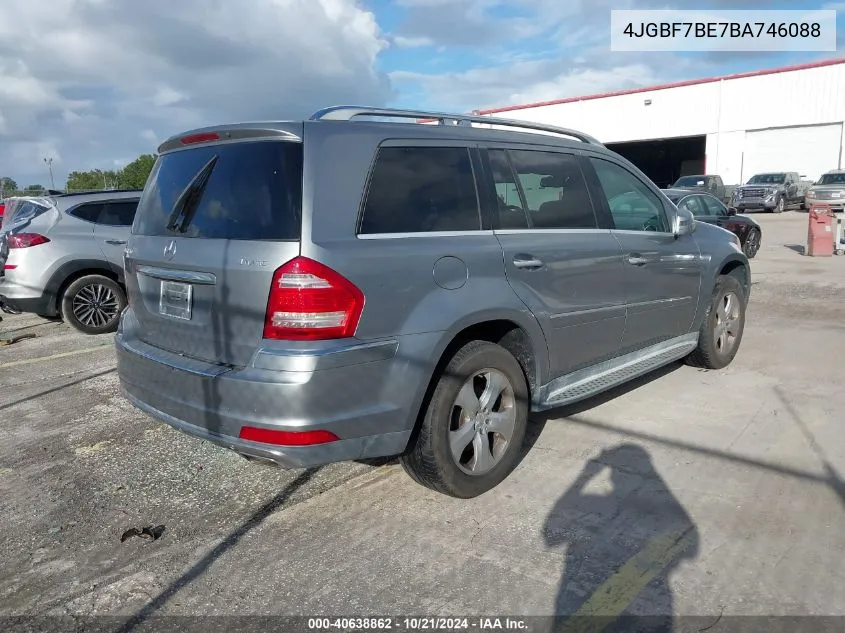 2011 Mercedes-Benz Gl 450 4Matic VIN: 4JGBF7BE7BA746088 Lot: 40638862