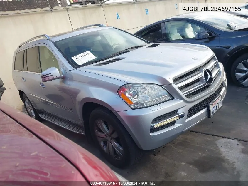 2011 Mercedes-Benz Gl 450 4Matic VIN: 4JGBF7BE2BA697155 Lot: 40716916