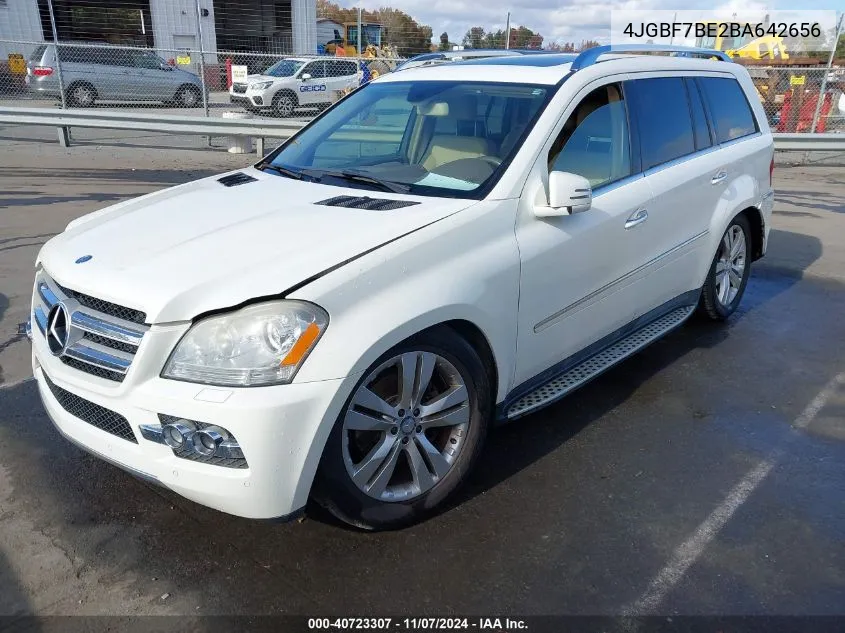 2011 Mercedes-Benz Gl 450 4Matic VIN: 4JGBF7BE2BA642656 Lot: 40723307