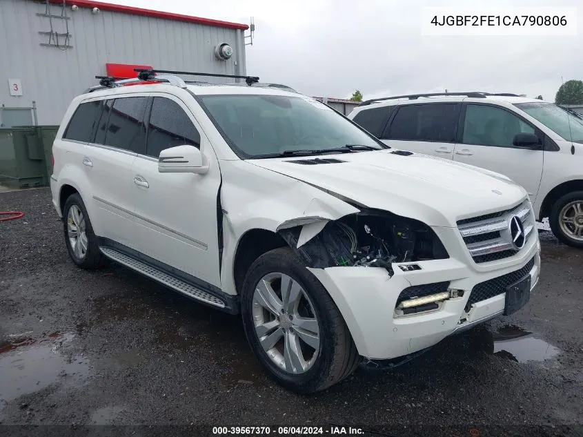 2012 Mercedes-Benz Gl 350 Bluetec 4Matic VIN: 4JGBF2FE1CA790806 Lot: 39567370