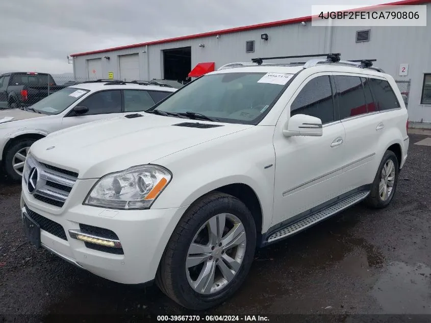 2012 Mercedes-Benz Gl 350 Bluetec 4Matic VIN: 4JGBF2FE1CA790806 Lot: 39567370