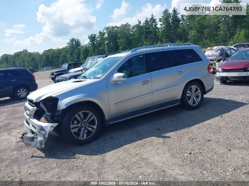 2012 Mercedes-Benz Gl 450 4Matic VIN: 4JGBF7BE1CA764393 Lot: 39822009