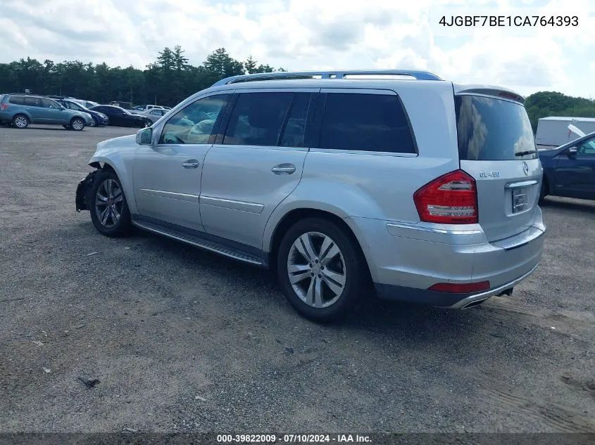 2012 Mercedes-Benz Gl 450 4Matic VIN: 4JGBF7BE1CA764393 Lot: 39822009