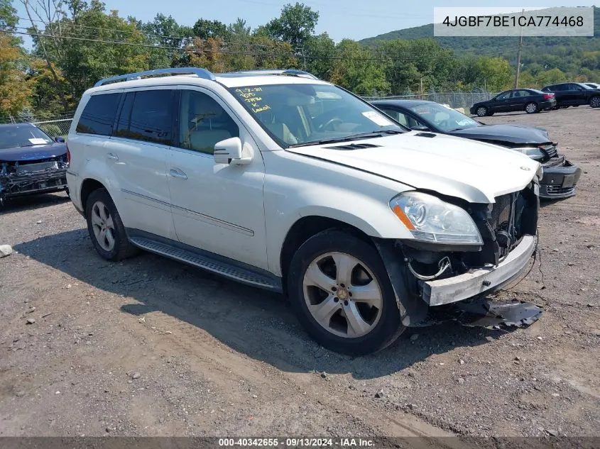 2012 Mercedes-Benz Gl 450 4Matic VIN: 4JGBF7BE1CA774468 Lot: 40342655