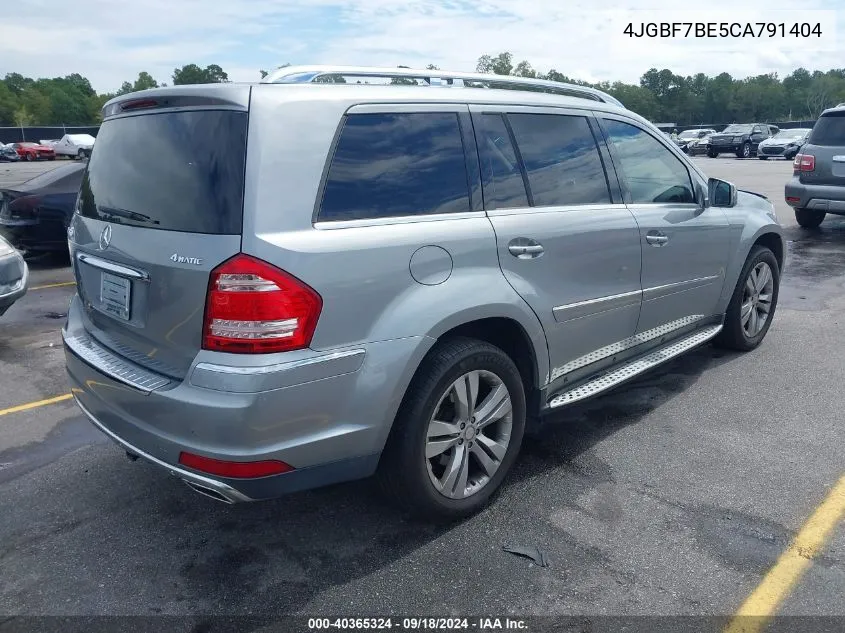 4JGBF7BE5CA791404 2012 Mercedes-Benz Gl 450 450 4Matic