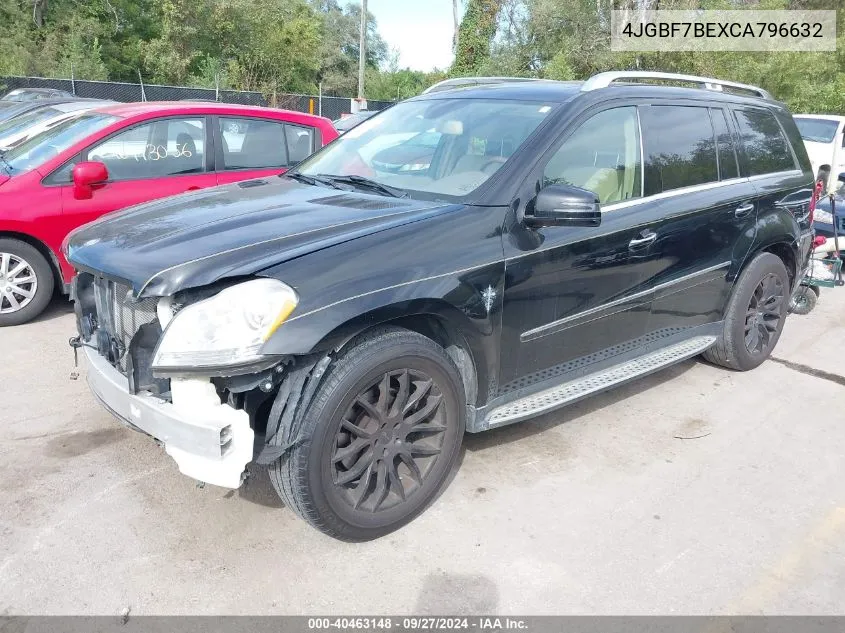 2012 Mercedes-Benz Gl 450 4Matic VIN: 4JGBF7BEXCA796632 Lot: 40463148