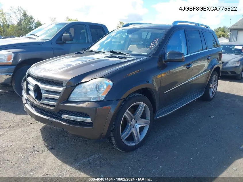 2012 Mercedes-Benz Gl 550 4Matic VIN: 4JGBF8GEXCA775522 Lot: 40487464