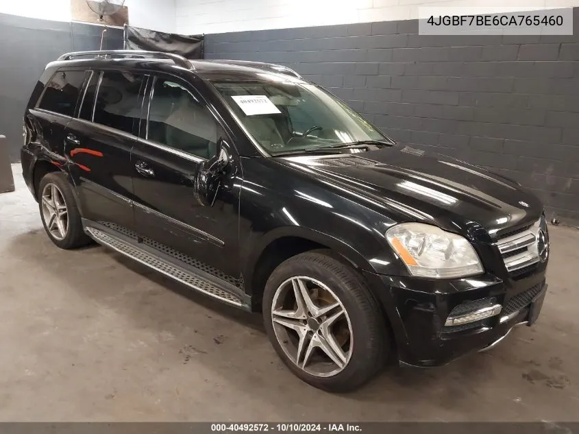 2012 Mercedes-Benz Gl 450 4Matic VIN: 4JGBF7BE6CA765460 Lot: 40492572