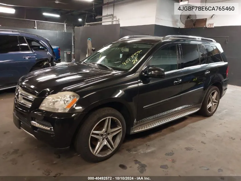 2012 Mercedes-Benz Gl 450 4Matic VIN: 4JGBF7BE6CA765460 Lot: 40492572