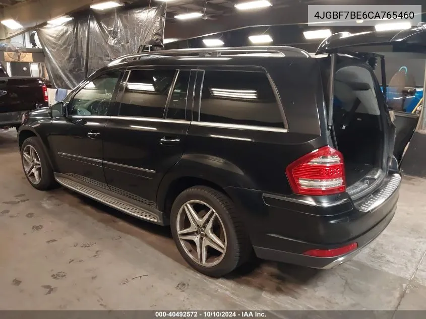 2012 Mercedes-Benz Gl 450 4Matic VIN: 4JGBF7BE6CA765460 Lot: 40492572