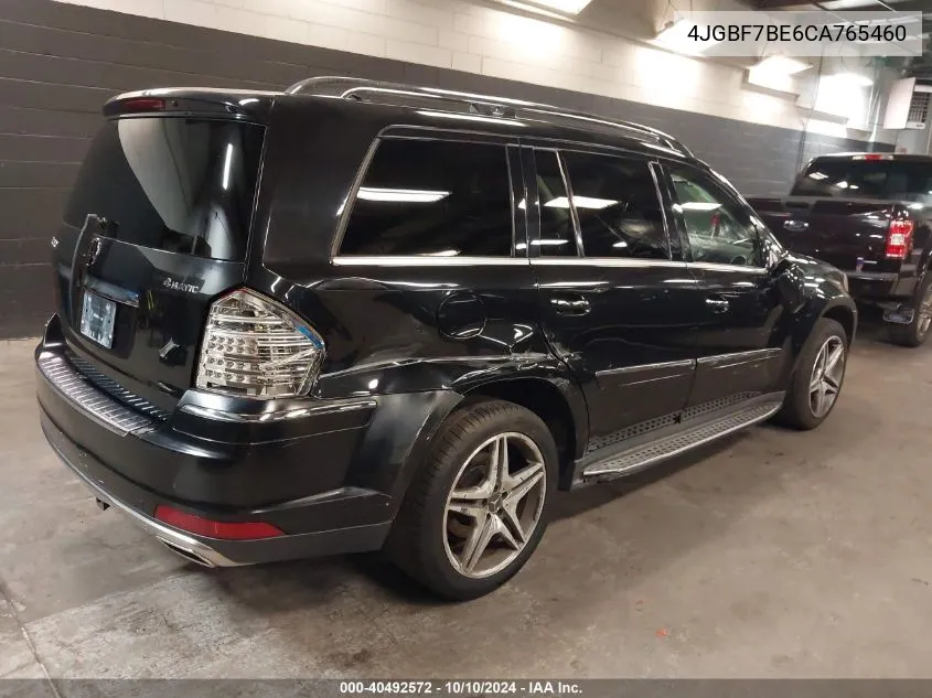 2012 Mercedes-Benz Gl 450 4Matic VIN: 4JGBF7BE6CA765460 Lot: 40492572