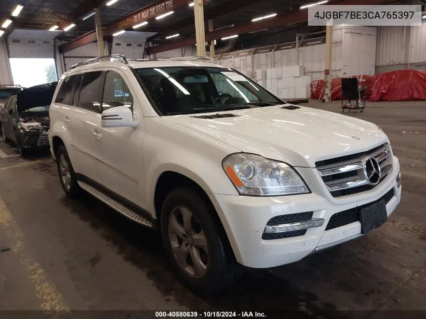 2012 Mercedes-Benz Gl 450 4Matic VIN: 4JGBF7BE3CA765397 Lot: 40580639