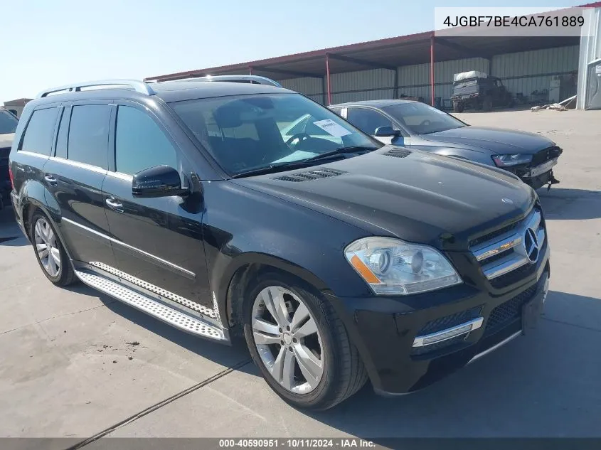 2012 Mercedes-Benz Gl 450 4Matic VIN: 4JGBF7BE4CA761889 Lot: 40590951