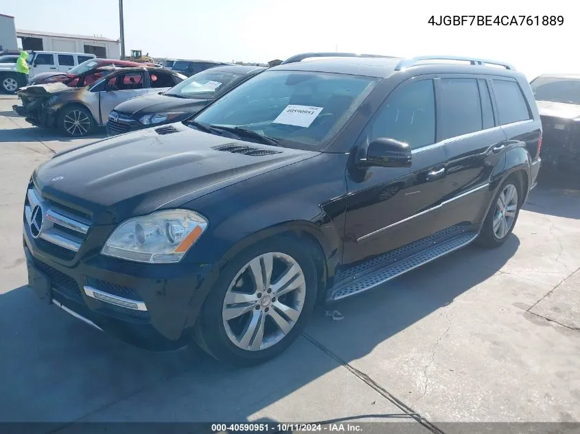 2012 Mercedes-Benz Gl 450 4Matic VIN: 4JGBF7BE4CA761889 Lot: 40590951