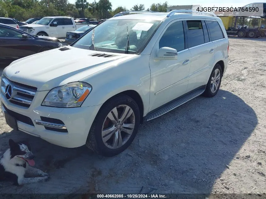 2012 Mercedes-Benz Gl 450 4Matic VIN: 4JGBF7BE3CA764590 Lot: 40662085