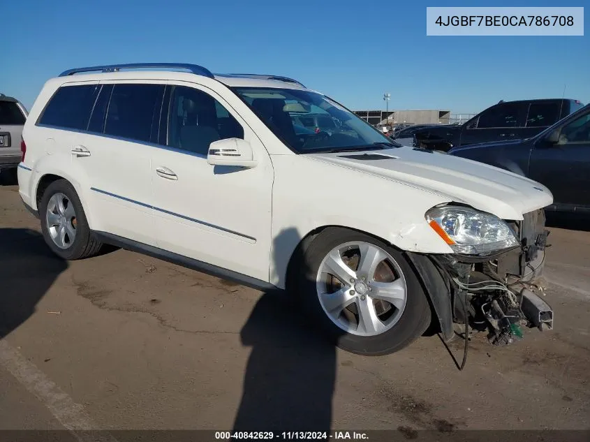 2012 Mercedes-Benz Gl 450 4Matic VIN: 4JGBF7BE0CA786708 Lot: 40842629