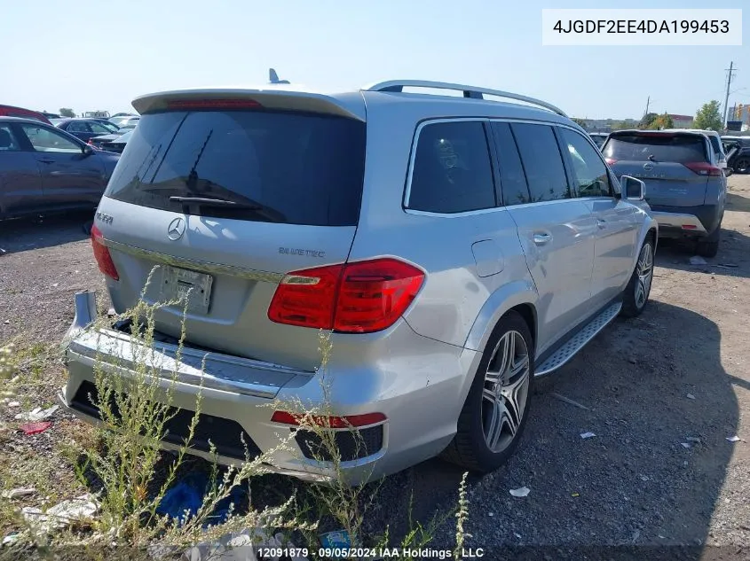 2013 Mercedes-Benz Gl-Class VIN: 4JGDF2EE4DA199453 Lot: 12091879