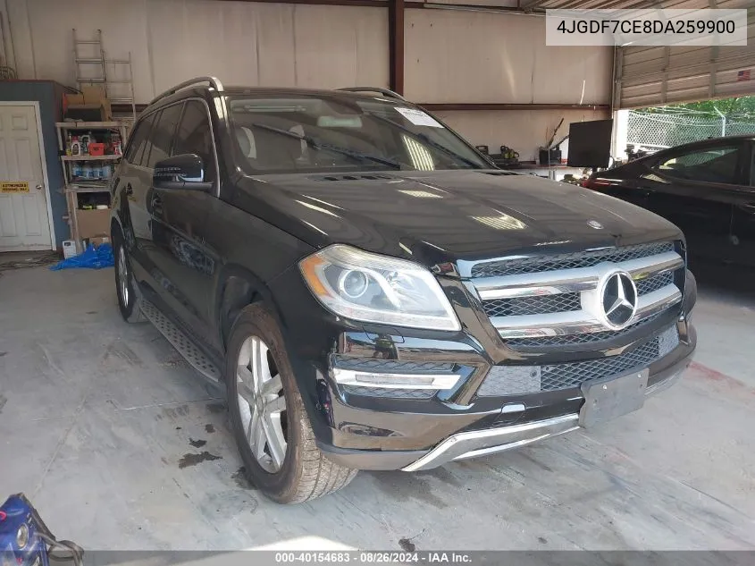 2013 Mercedes-Benz Gl 450 4Matic VIN: 4JGDF7CE8DA259900 Lot: 40154683