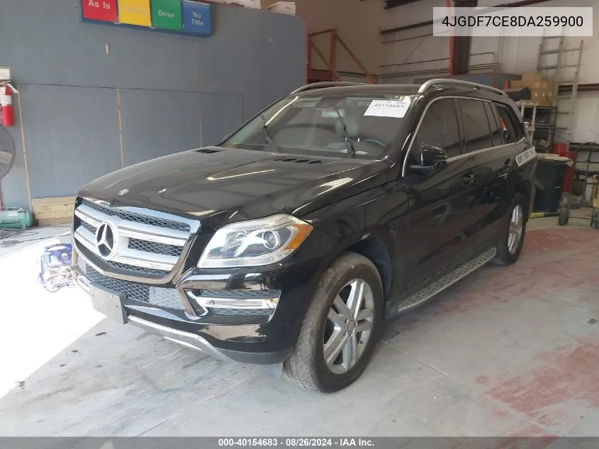 2013 Mercedes-Benz Gl 450 4Matic VIN: 4JGDF7CE8DA259900 Lot: 40154683