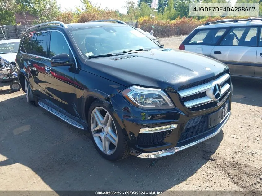 2013 Mercedes-Benz Gl 550 4Matic VIN: 4JGDF7DE4DA258662 Lot: 40255122