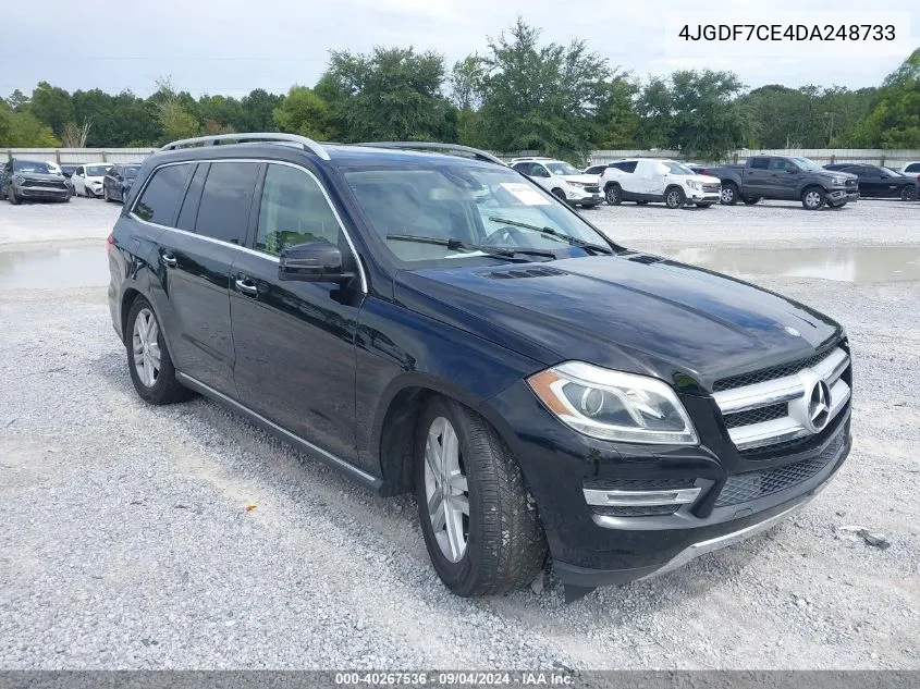 2013 Mercedes-Benz Gl 450 4Matic VIN: 4JGDF7CE4DA248733 Lot: 40267536