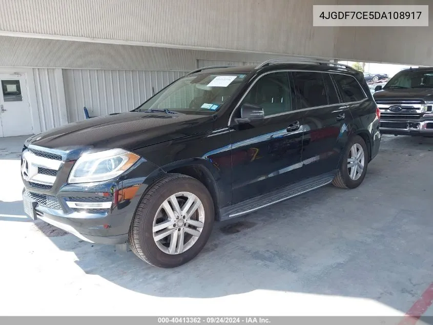 2013 Mercedes-Benz Gl 450 4Matic VIN: 4JGDF7CE5DA108917 Lot: 40413362