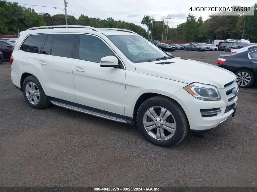 2013 Mercedes-Benz Gl 450 4Matic VIN: 4JGDF7CEXDA166988 Lot: 40423279