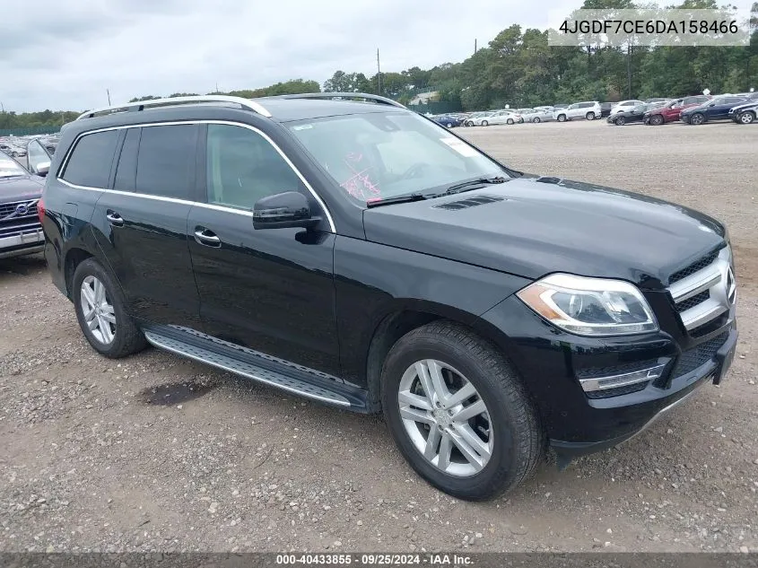 2013 Mercedes-Benz Gl 450 4Matic VIN: 4JGDF7CE6DA158466 Lot: 40433855