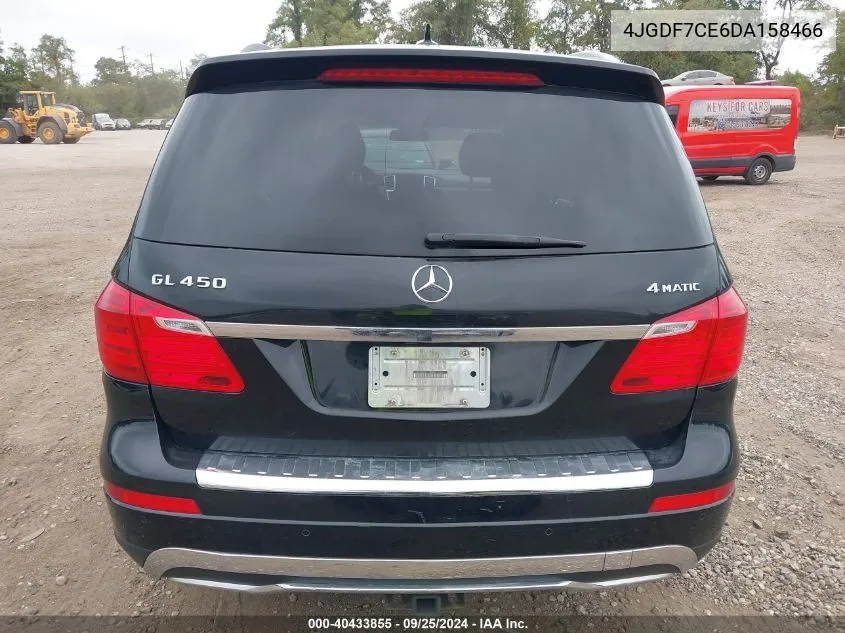 2013 Mercedes-Benz Gl 450 4Matic VIN: 4JGDF7CE6DA158466 Lot: 40433855