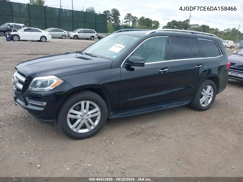 2013 Mercedes-Benz Gl 450 4Matic VIN: 4JGDF7CE6DA158466 Lot: 40433855